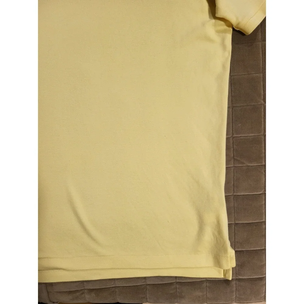 Polo Ralph Lauren Polo Shirt Mens Large Classic Fit Neon Yellow Short Sleeve
